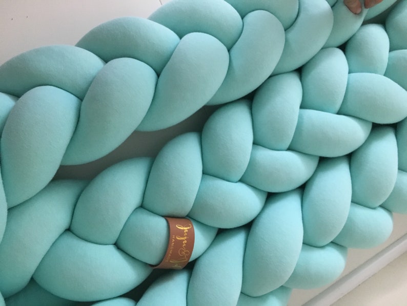 Braided Crib Bumper Knot Pillow Knot Cushion Decorative Etsy