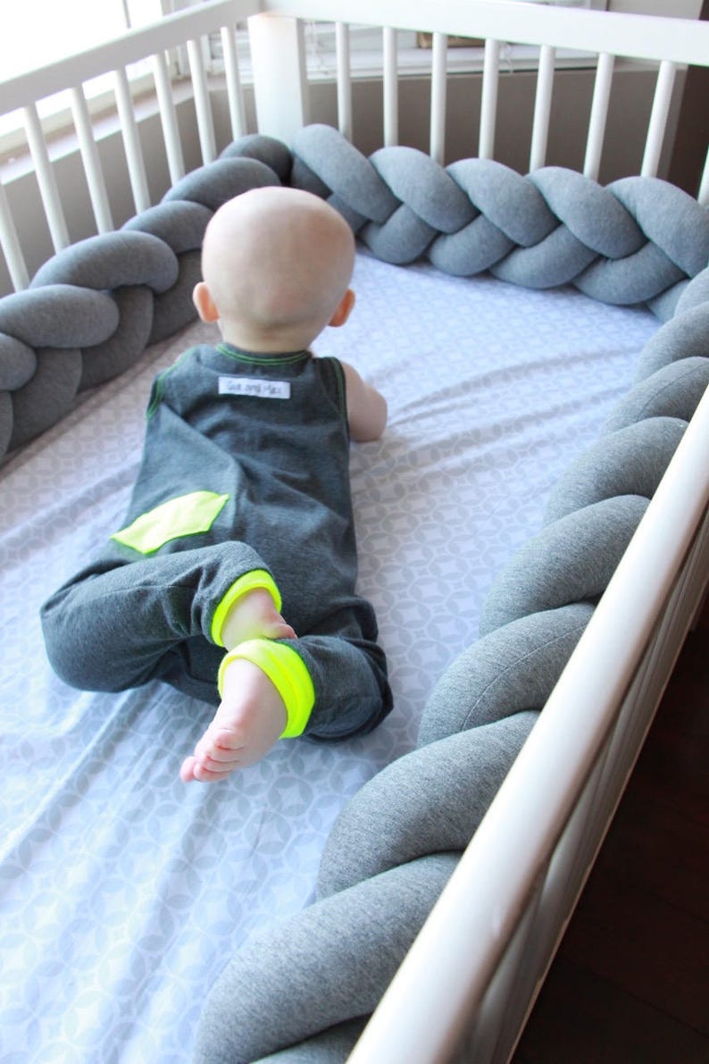 Braided Crib Bumper Knot Pillow Knot Cushion Decorative Etsy