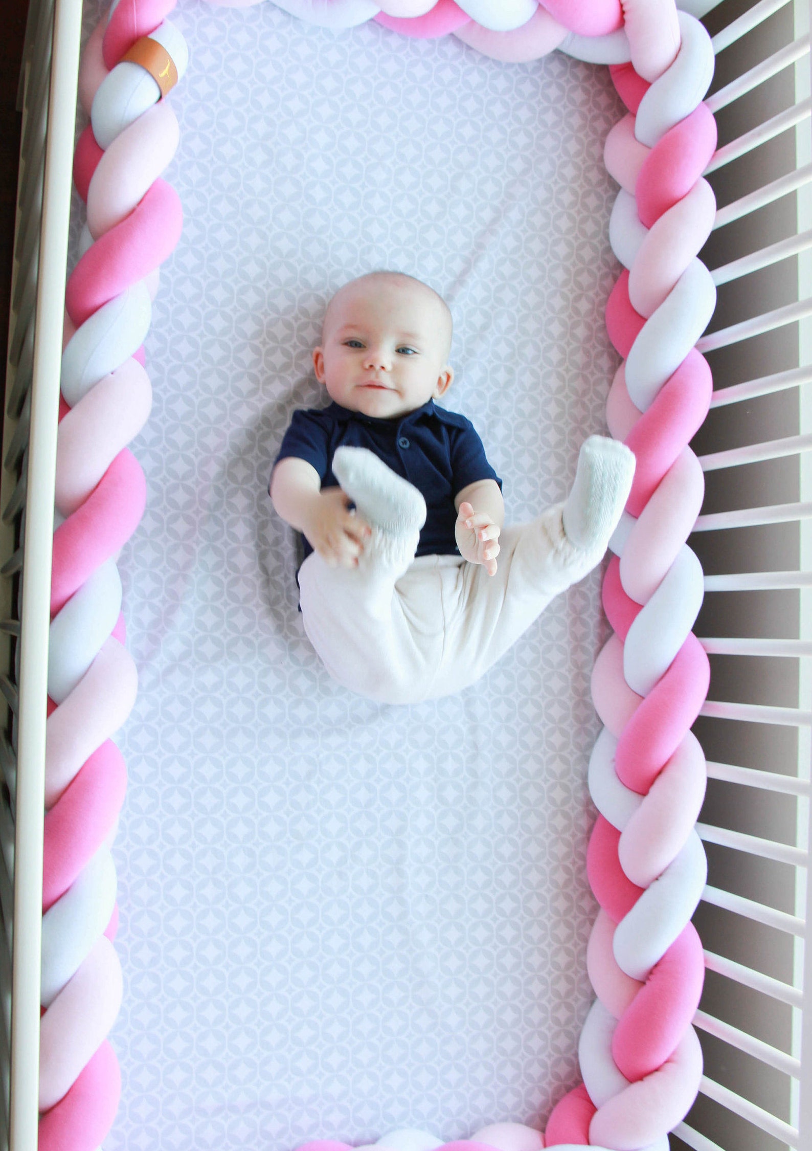 Mixed Colours Braided Crib Bumper Knot Pillow Knot Cushion Etsy Canada