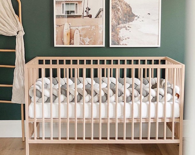 Free Shipping USA and CAN Braided Crib Bumper Knot Pillow, Knot Cushion