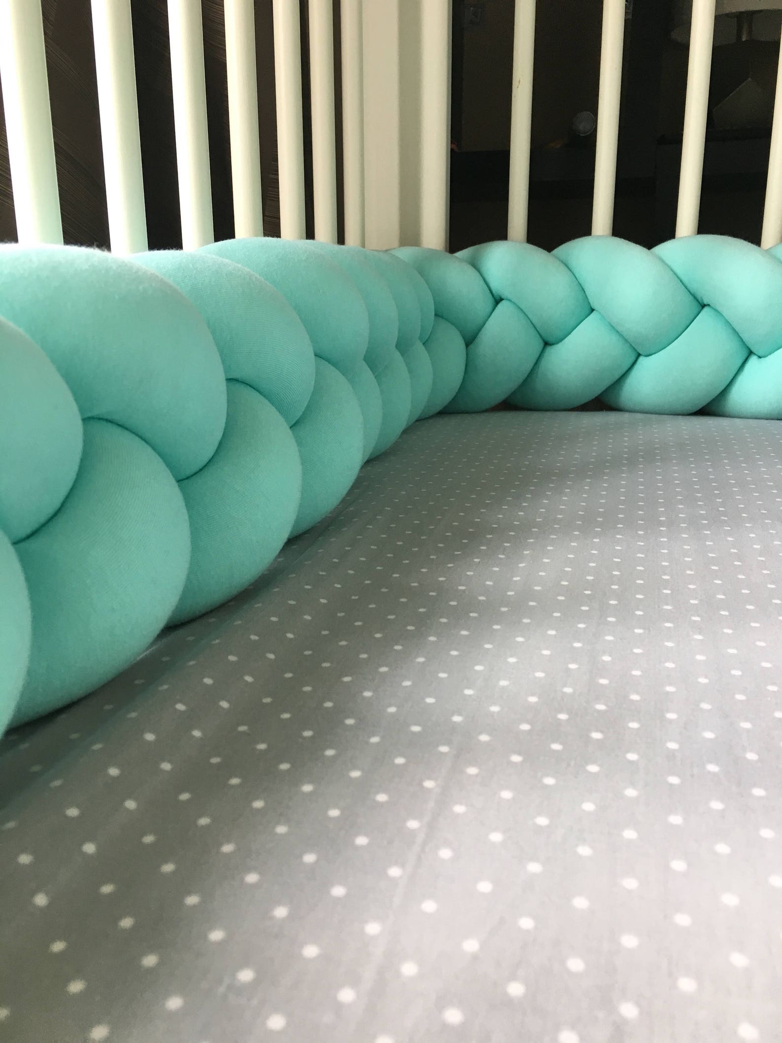 Braided Crib Bumper Knot Pillow Knot Cushion Decorative Etsy