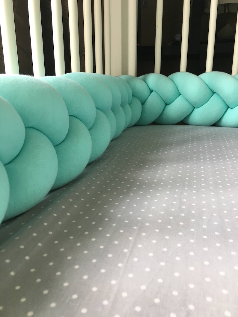 Braided Crib Bumper Knot Pillow Knot Cushion Decorative Etsy