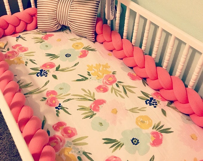 crib bumper knot pillow