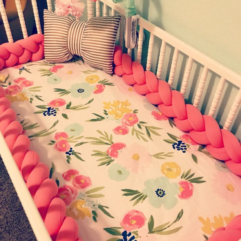 Braided Crib Bumper Knot Pillow Knot Cushion Decorative Etsy