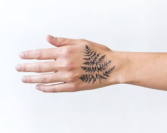 Fern fake tattoo