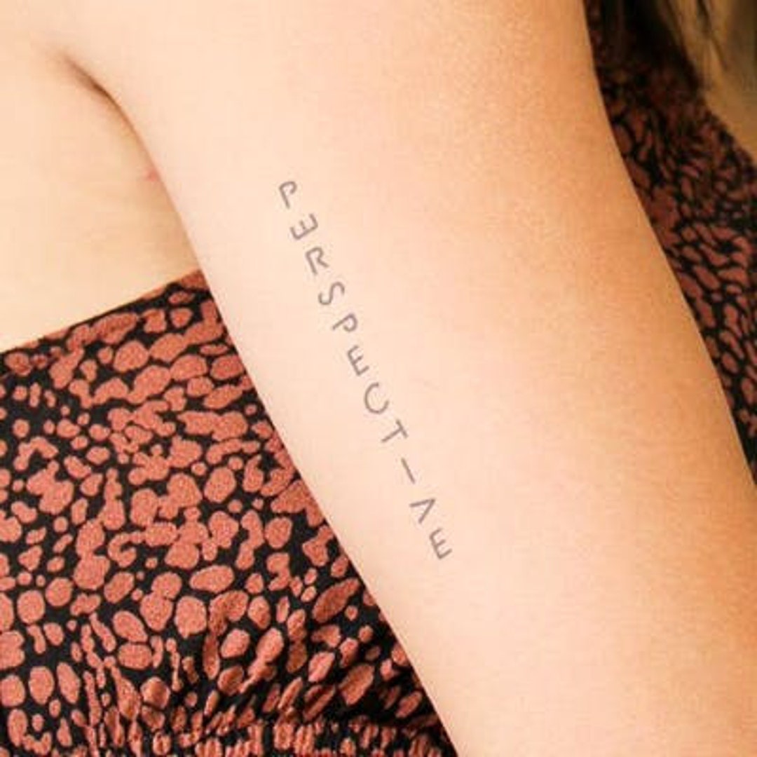 Perspective Temporary Tattoo - Etsy Perspective Temporary Tattoo - Etsy