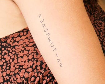 Perspective Temporary Tattoo