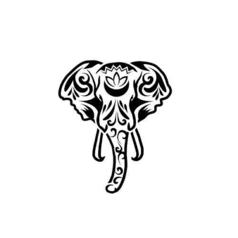 Elephant temporary tattoo Etsy
