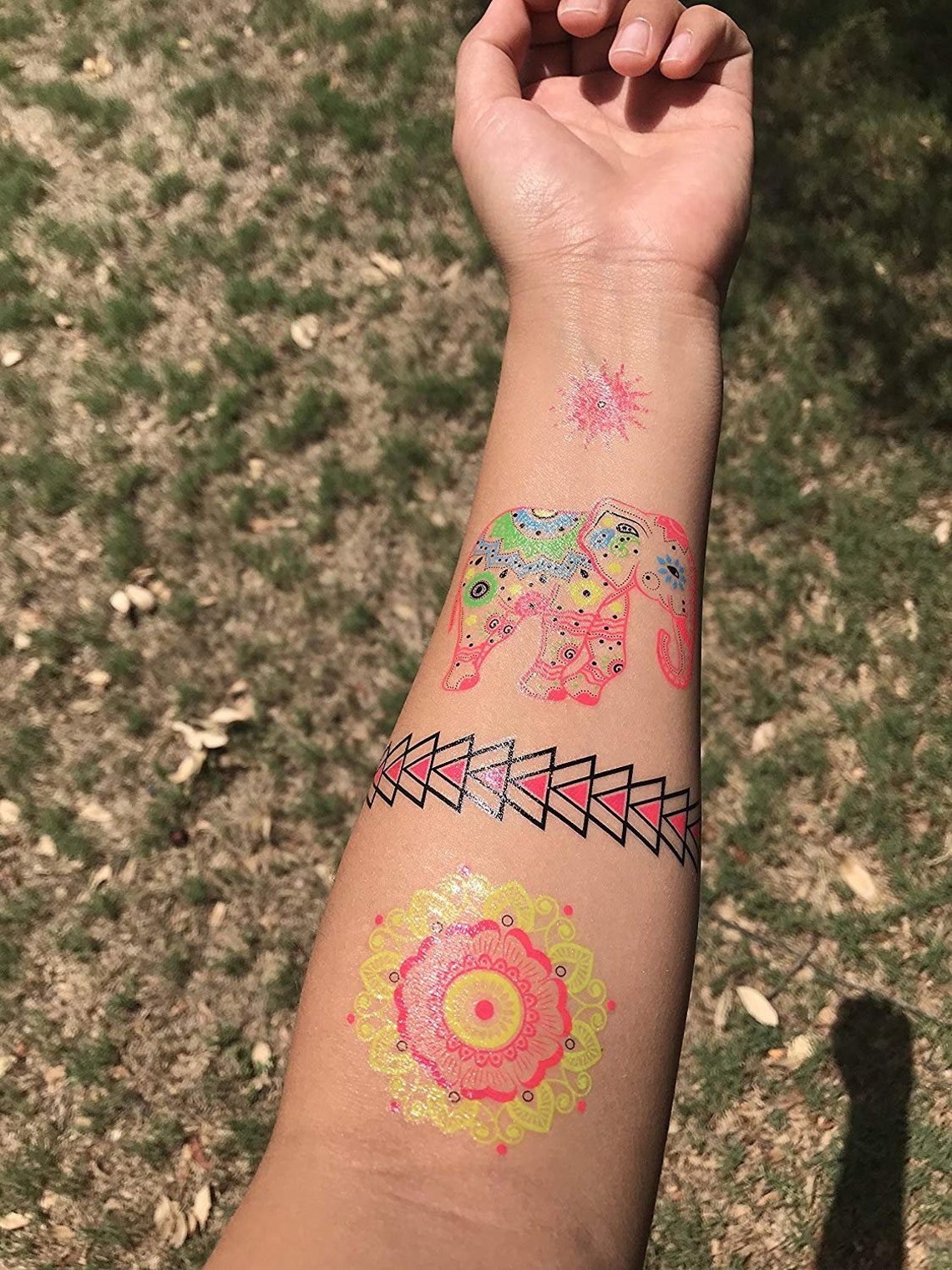 Glow in the Dark Temporary Tattoos 10 Designs Etsy