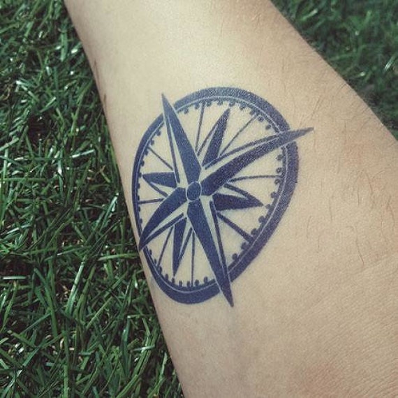 The Canvas Arts Wrist Arm Hand Neck Back Compass Body Temporary Tattoo   Price in India Buy The Canvas Arts Wrist Arm Hand Neck Back Compass Body Temporary  Tattoo Online In India