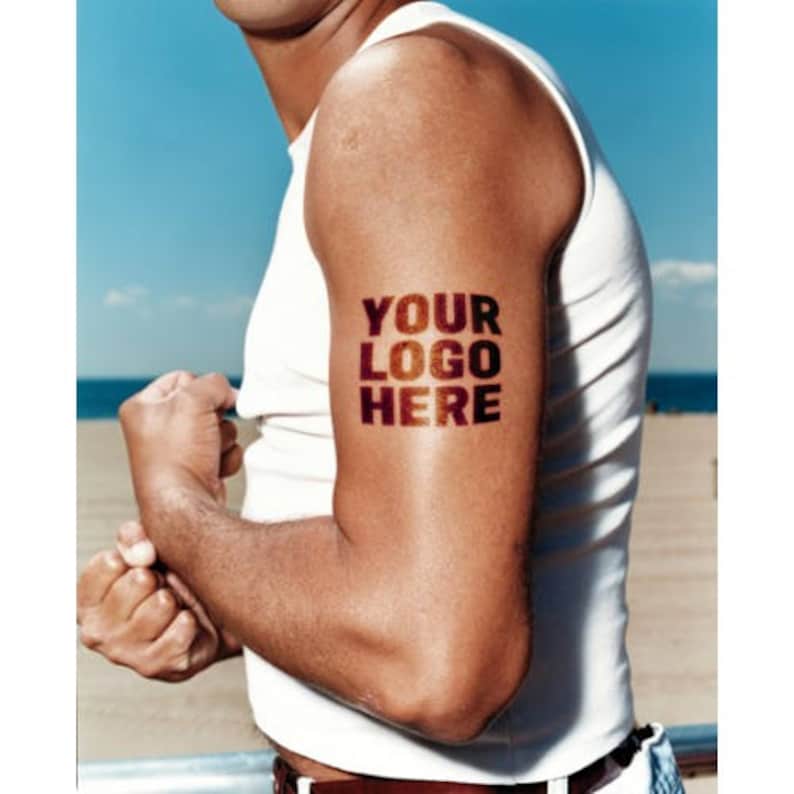 Custom Temporary Tattoo Your Logo or Design Etsy Canada