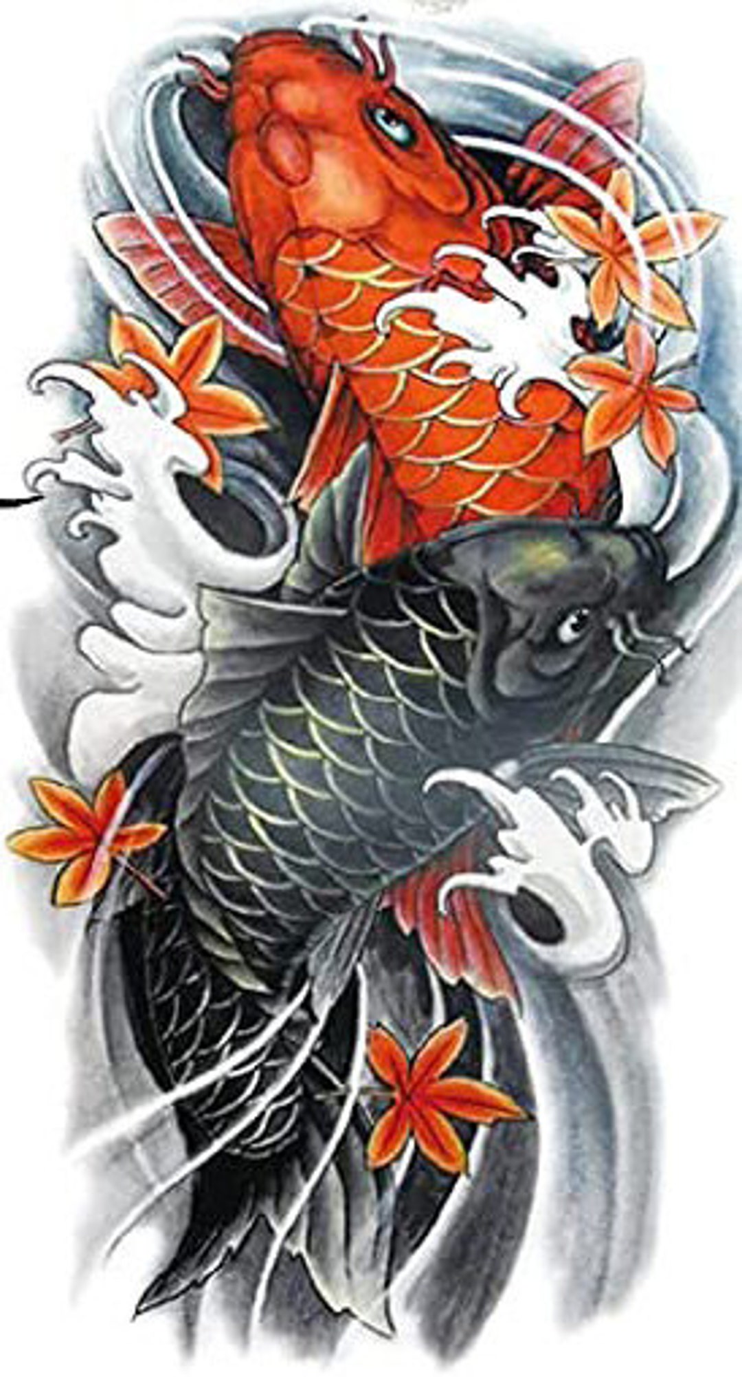Asian Fish Collage Shoulder Arm Temporary Tattoo 5x3 Inch - Etsy Hong Kong Asian Fish Collage Shoulder Arm Temporary Tattoo 5x3 Inch - Etsy Hong Kong