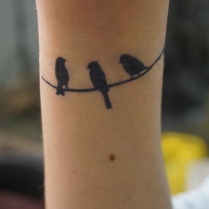 Birds Temporary Tattoo Fake Tattoos - Etsy