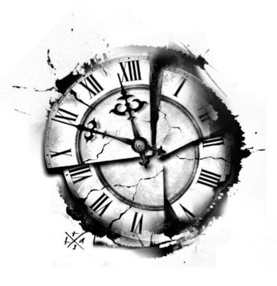 Broken Clock | Broken clock tattoo, Time tattoos, Geometric tattoo