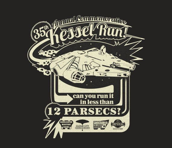 kessel run t shirt