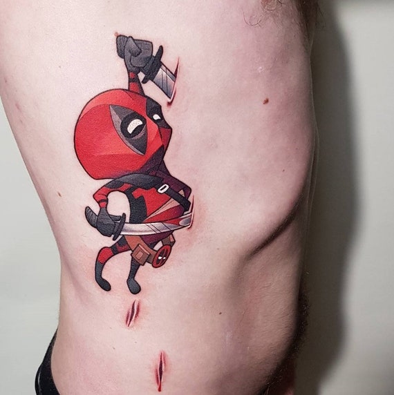 Funny Deadpool Temporary Tattoo - Etsy UK Funny Deadpool Temporary Tattoo - Etsy UK