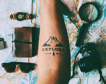 Explore temporary tattoo