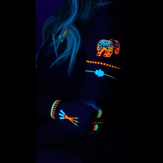 Glow in the Dark Tattoos, Airbrush Tattoos