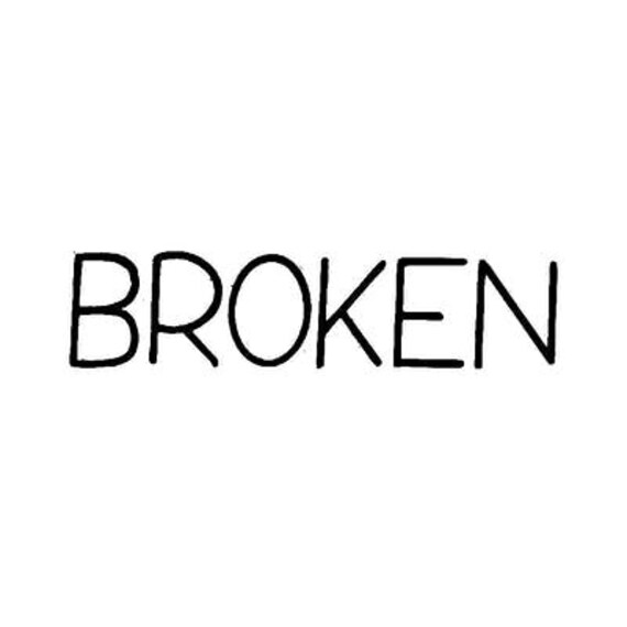 Buy Broken Word Temporary Tattoo Online in India - Etsy