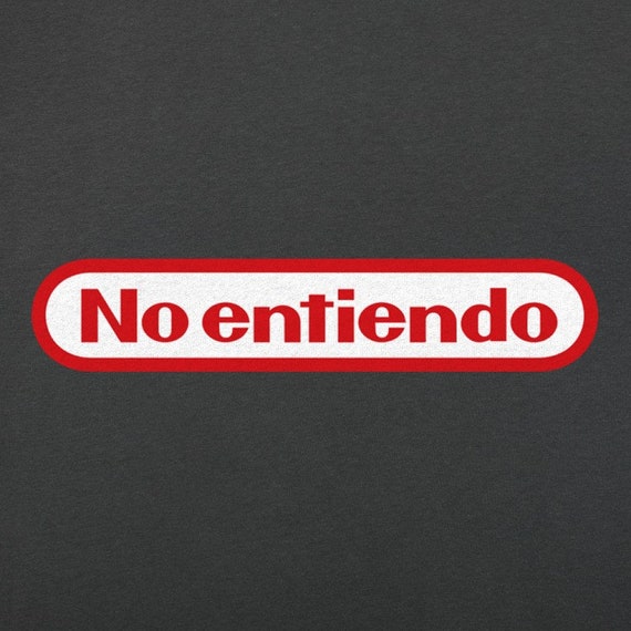 No Entiendo Nintendo gamer divertente T-Shirt per uomo e donna - Etsy Italia