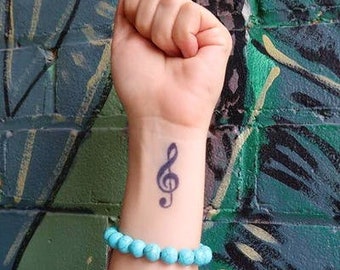 Notenschlussel Tatowierung Etsy