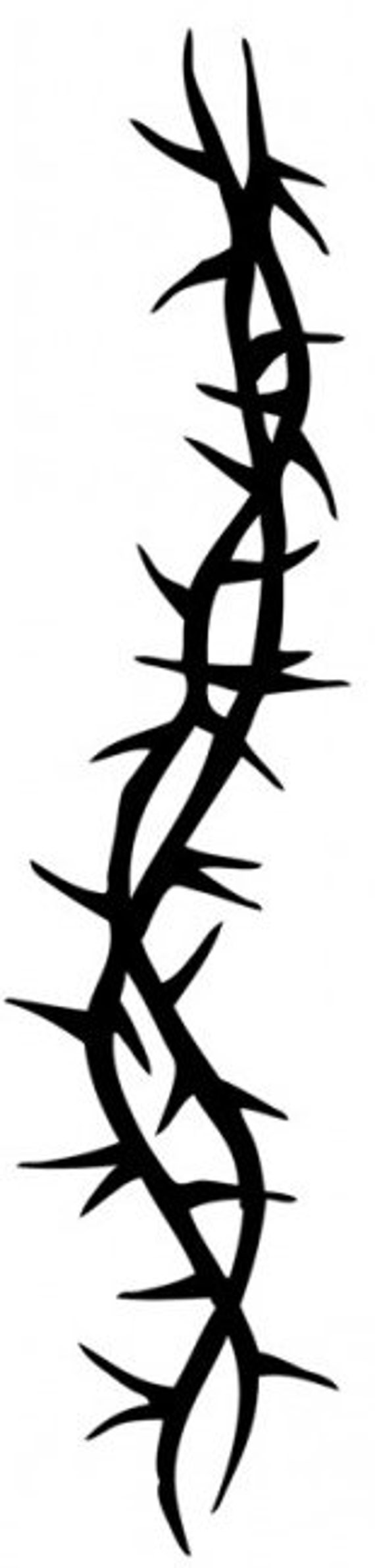 Crown of Thorns Armband Fake Tattoo Temporary Tattoos Design - Etsy
