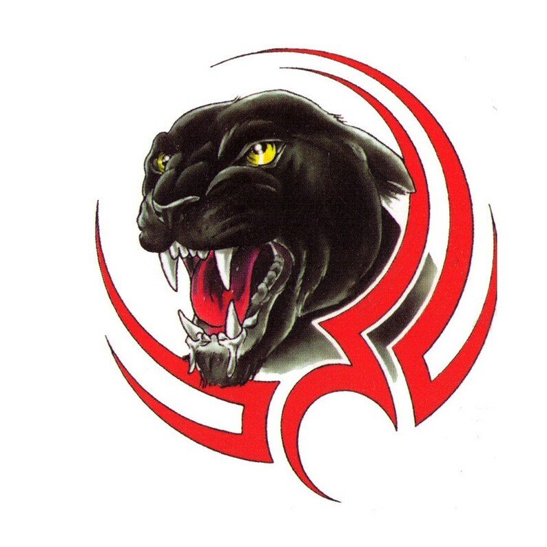 Tribal Panther Temporary Tattoo 2x3 inch | Etsy