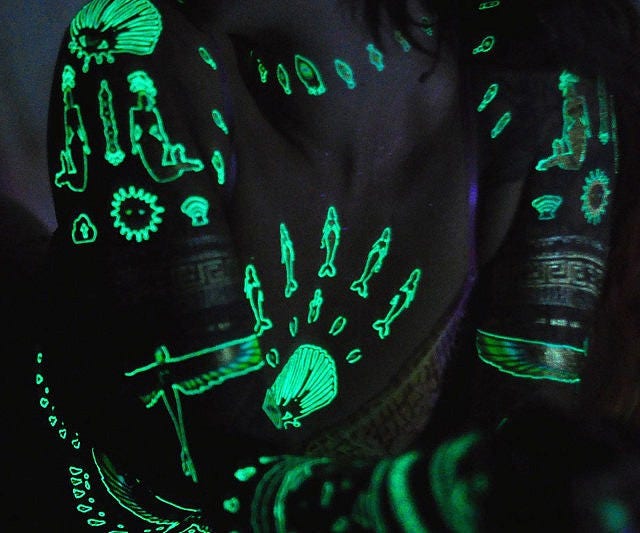 Glow in Dark Custom Temporary Tattoos - Etsy