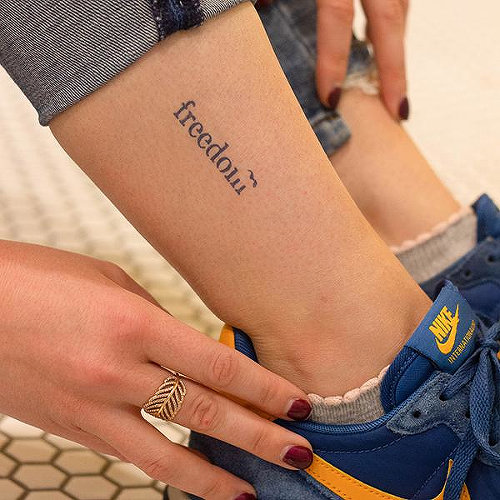 Lịch sử giá Hình dán tạm thời chữ freedom  befored d09 Xăm dán tatoo mini  tạm thời size 10x6cm cập nhật 82023  BeeCost