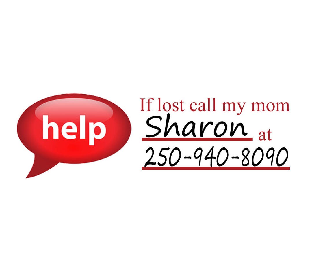 Safety Temporary Tattoo for Children If Lost Call Mom Etsy