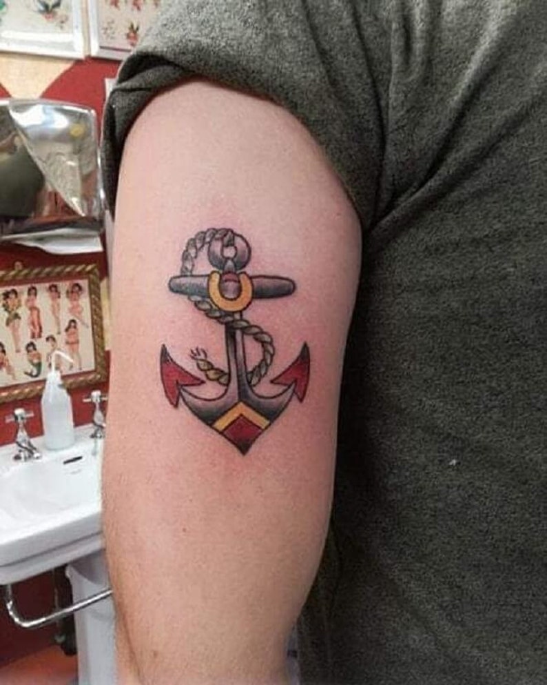 Tribal wolf temporary tattoo 2x3 inch Etsy