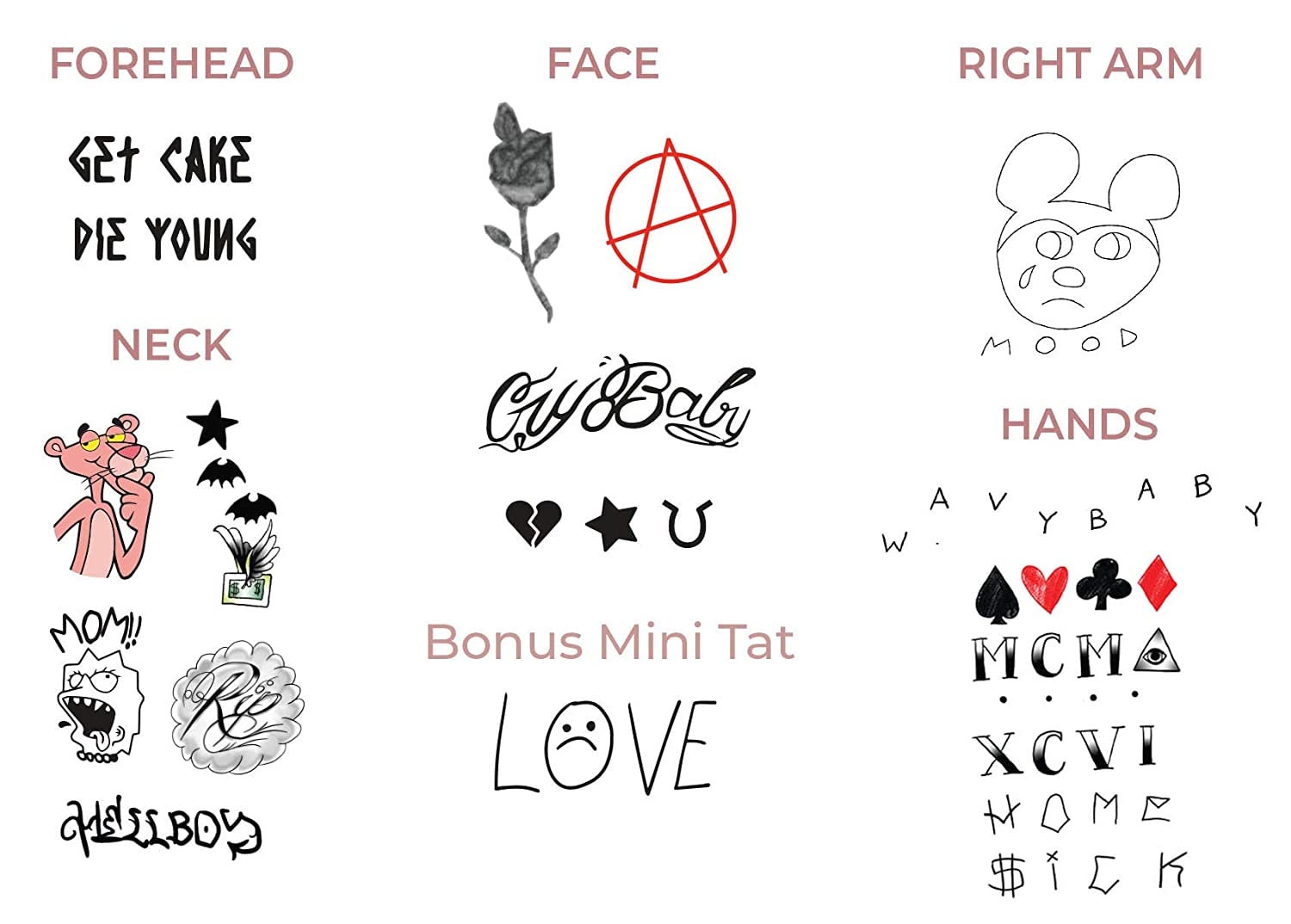 small lil peep tattoo ideas small lil peep tattoo ideas