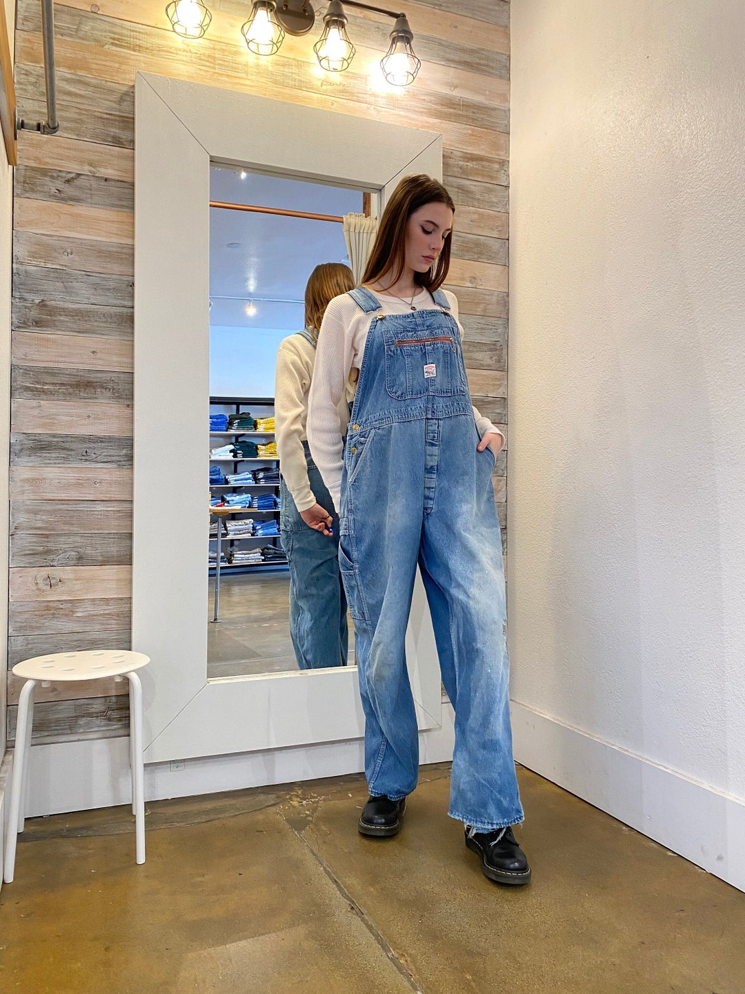 Pointer Denim Overalls 90s Vintage Blue Jean Bib Dungarees Etsy