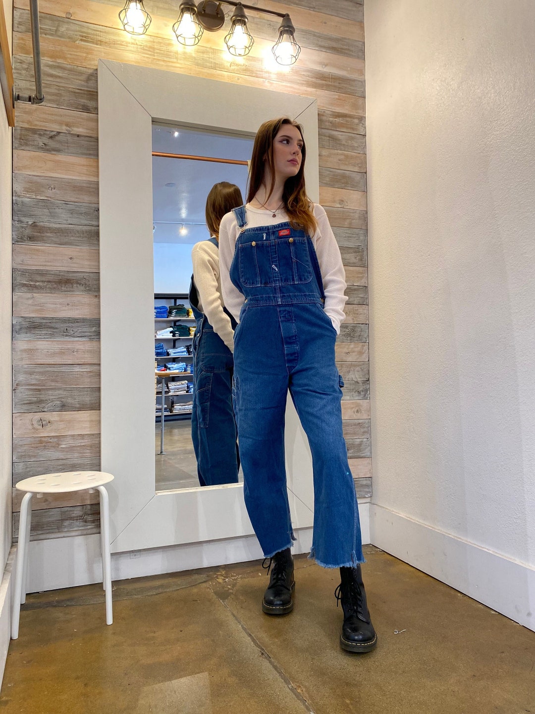 Dickies Overalls 90s Vintage Blue Denim Dungarees Etsy