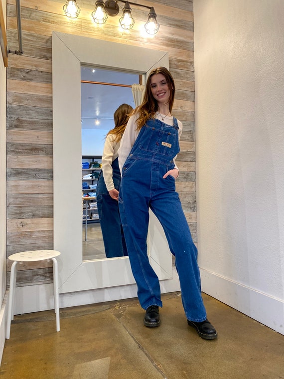 Big Mac Overalls 90s Vintage Carpenter Denim Dung… - image 2