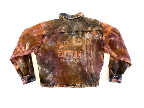 Led Zeppelin Crop Top Flannel Jacket