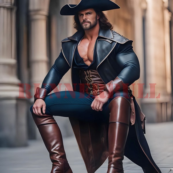 Extra grand mousquetaire cavalier chevalier pirate hommes bottes en cuir cosplay GN taille 43 stivali uomo stile pirata cavalière