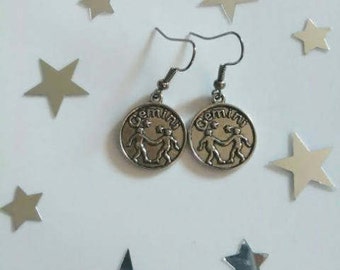 Zodiac Sign Gemini Earrings