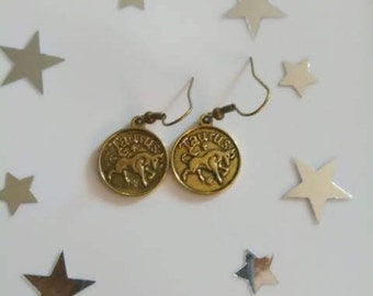 Zodiac Sign Taurus Earrings