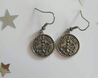 Zodiac Sign Sagittarius Earrings