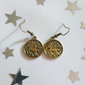 Zodiac Sign Aries Earrings