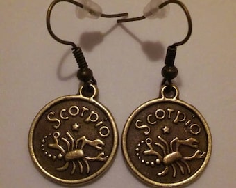 Zodiac Sign Scorpio Earrings