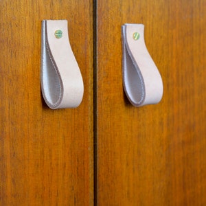 natural leather wardrobe pulls