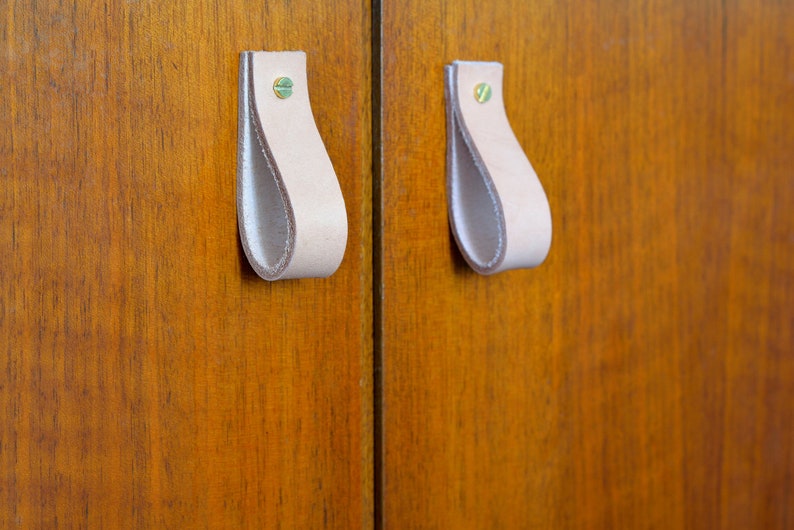 natural leather wardrobe pulls