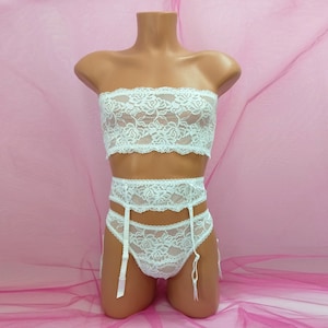 Femboy Lingerie Set Of 3, Fem Underwear, Feminine Men, Femboy Clothing, Femboy, Fem Garter, Fem Top, Femboy Panties, Fem Lingerie,