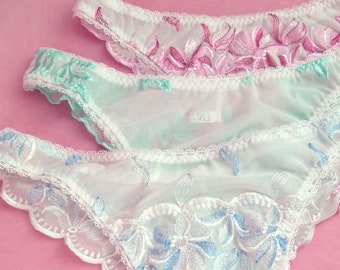 Sissy Lingerie, Pack Of 3 Panties, Lingerie For Men, See Through Panties, Sissy Panties, Gay Lace Underwear, Femboy, Transgender Panties