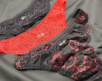 Mens Lace Underwear Set Of 3, Male Lingerie, Mens Panties, Mens Sissy Panty, Mens Lace Panties, Sissy Lingerie Homme, Sissy Underwear