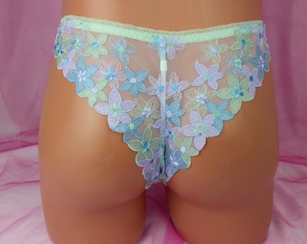 Sissy Lingerie For Men, Sissy Thong, Sissy Panty, Lingerie For Men, Lace Mens Thong, Laced Boy Short Panty, Lingerie Sissy