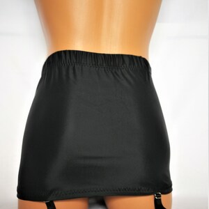 Men's Black Spandex Garter Skirt, Dance Wear image 5