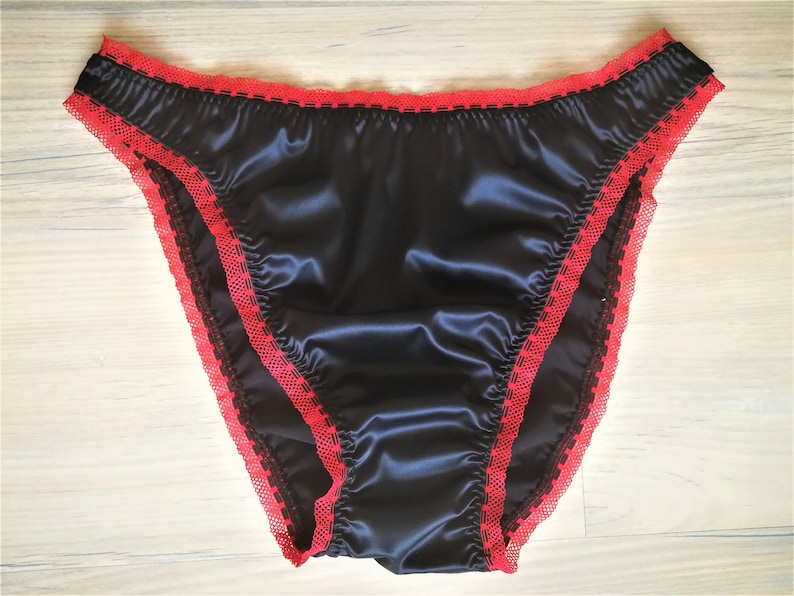 Satin Panties Men Panties Black Panties Cuckold Satin Etsy UK